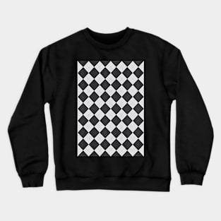 Angled Checkerboard Quilt Pattern no. 1 Crewneck Sweatshirt